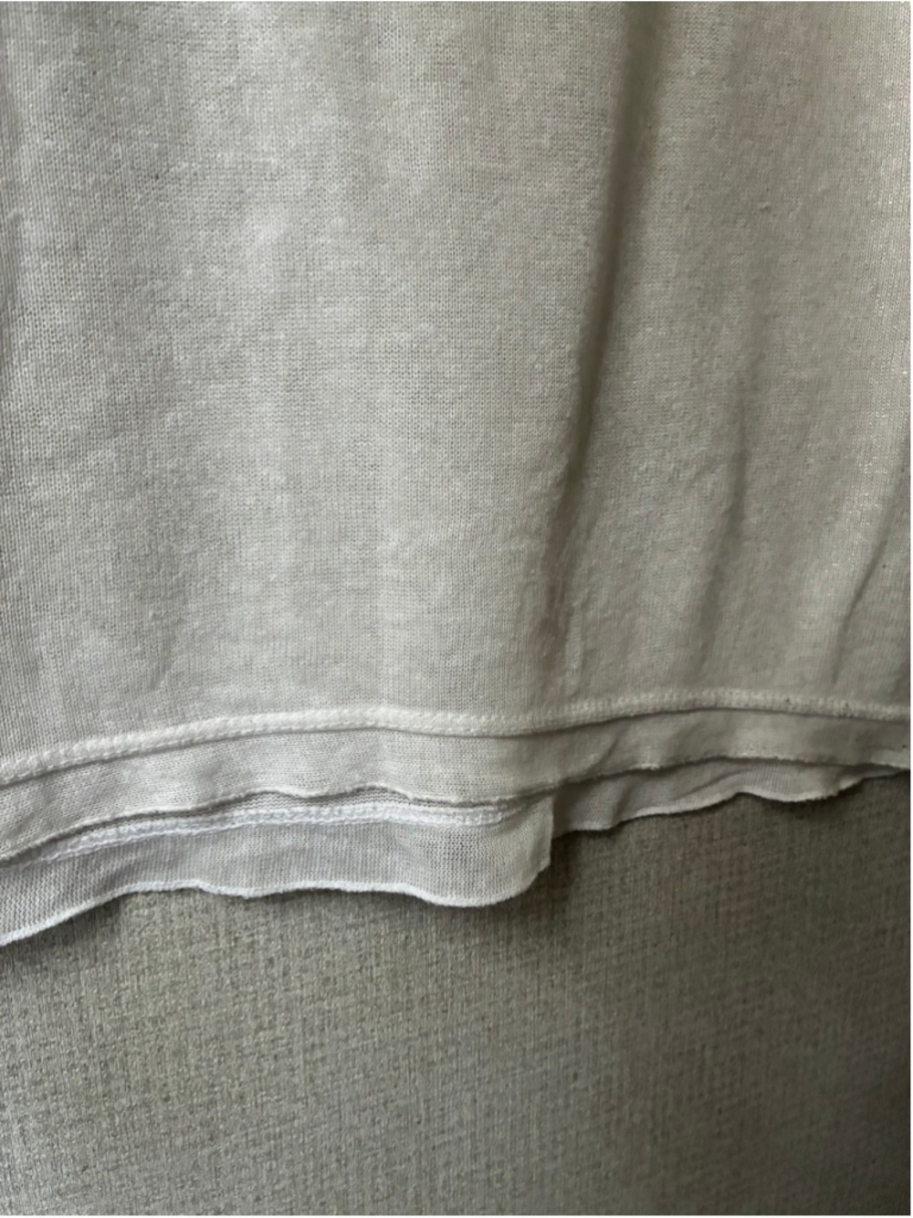 Angela Mara White Short Sleeve Tee Large - Picture 4 of 5